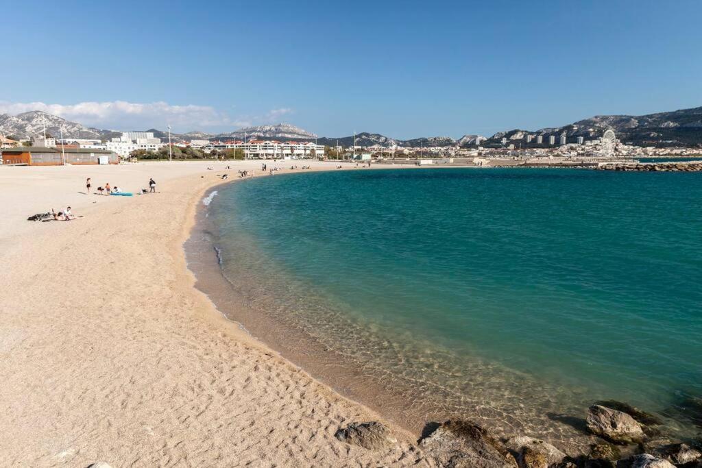 T2 Plage Prado-David, Parc Borely, Parking Privee Marseille Exteriér fotografie